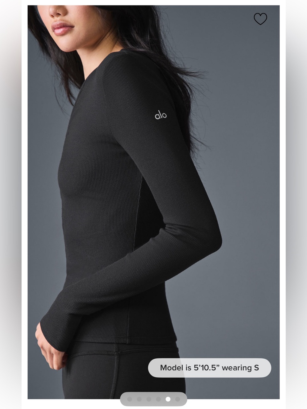 Alo yoga Ribbed Mesmerize Long Sleeve - Picture 5 of 9